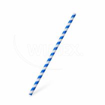 Slamka papierová Špirála modrá `JUMBO` O8mm x 25cm [100 ks]