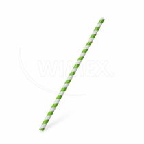 Slamka papierová Špirála zelená `JUMBO` O8mm x 25cm [100 ks]