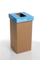 Smetný kôš na triedenie odpadkov,recyklovaný, anglický nápis, 20 l, RECOBIN "Mini", modrý