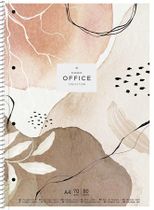 Špirálový zošit, linajkový, A4+, 80 listov, SHKOLYARYK "Office collection", mix