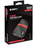 SSD (vonkajšia pamäť), 512GB, USB 3.2, 420/450 MB/s, EMTEC 