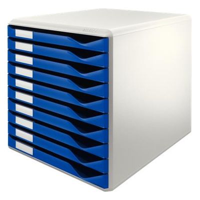Standard zásuvkový box, 10 zásuviek, modré