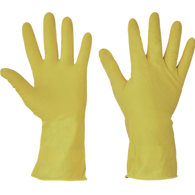 CERVA STARLING rukavice pre domácnosť, žlté