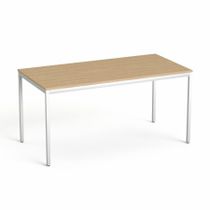 Stôl, univerzálny, s kovovými nohami, 75x150 cm, MAYAH "Freedom SV-39", jaseň