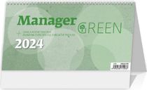 Stolový kalendár Manager green 2024