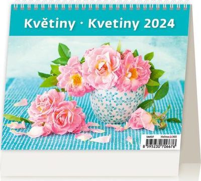 Stolový kalendár MiniMax Kvetiny 2024