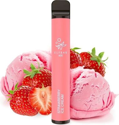 Strawberry ICE Cream (Jahodová zmrzlina) - Elf BAR - ZERO - jednorázová e-cigareta