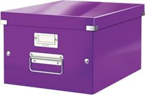 Stredná krabica Click & Store purpurová