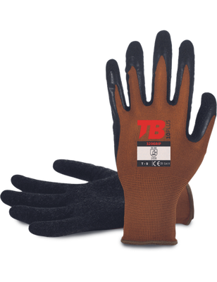 TB 320 GRIP rukavice, hnedé