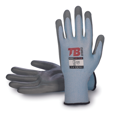 TB 418TFLN rukavice PU, šedé