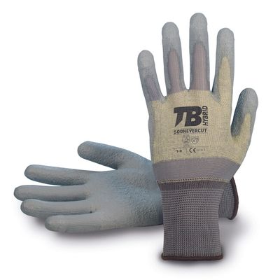 TB 500 NEVERCUT rukavice, sivé