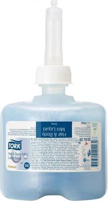 Tekuté mydlo TORK na vlasy a telo 475 ml do mini dávkovača TORK modré S2