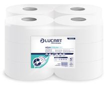 Toaletný papier, 2 vrstvový, maxi, 150 m, 19 cm priemer, LUCART "Aquastream 150", biela