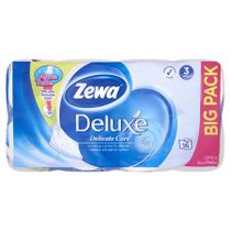 Toaletný papier, 3 vrstvový, 16 kotúčov/bal, ZEWA "Deluxe, biely