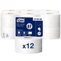 Toaletný papier, T2 systém, 2 vrstvový, TORK, biely (120278)