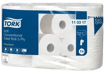 Toaletný papier, T4 systém, 3 vrstvový, 35 m, TORK "Premium", extra biely (110317)