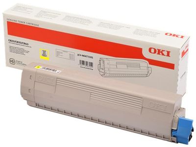 Toner OKI C823/C833/C843 (46471101) yellow - originál (7.000 str.)
