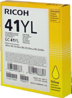 Toner RICOH GC 41 LC (405768) Aficio SG 2100/SG 3110 yellow - originál (600 str.)