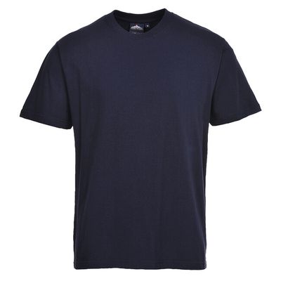 PORTWEST B195 Tričko s krátkym rukávom Turin Premium Námornicke modre