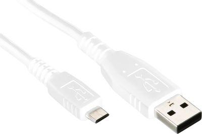 Univerzální USB-MICRO USB kabel bílý