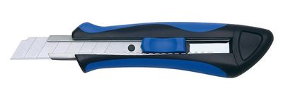 Univerzálny nôž, 18 mm, WEDO "Soft-cut", modrá/čierna