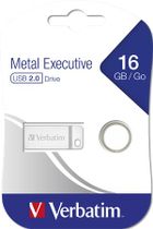 USB kľúč, 16GB, USB 2.0,  VERBATIM "Excecutive Metal"