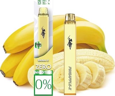 VENIX Jednorázová bez nikotinu 400 mAh banánová 1 ks