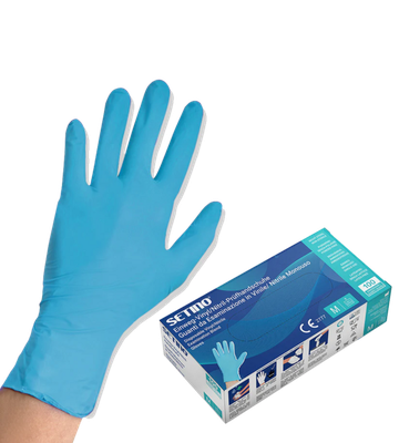 Vitrilové rukavice SETINO 6 g , modré