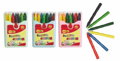 Voskovky, COLOKIT "Plastic Crayon",, 12 rôznych farieb