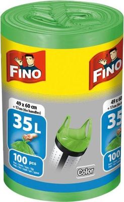 Vrecia zaväzovacie FINO Color 35 ?, 8 mic., 49 x 60 cm, zelené (100 ks)