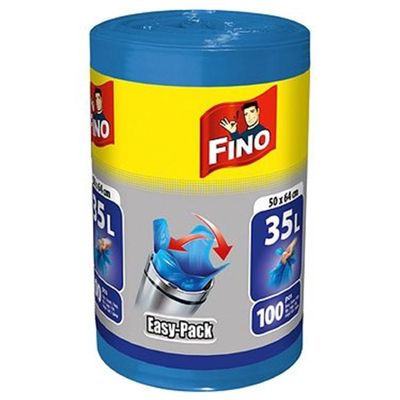 Vrecia zaväzovacie FINO Easy pack 35 ?, 15 mic., 50 x 64 cm, modré (100 ks)
