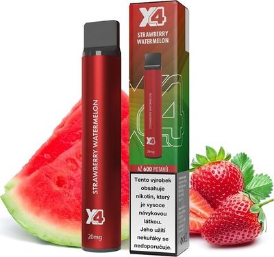 X4 Bar - 20mg - Strawberry Watermelon (Jahoda a meloun)