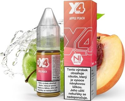X4 Bar Juice Apple Peach 10 ml 20 mg