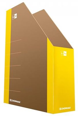 Zakladač, kartón, 80 mm, DONAU "Life", neónová žltá