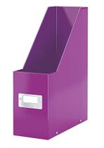 Zakladač, PP/kartón, 95 mm, lakový lesk, LEITZ "Click&Store", fialový