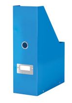 Zakladač, PP/kartón, 95 mm, lakový lesk, LEITZ "Click&Store", modrý