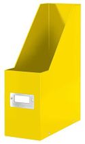 Zakladač, PP/kartón, 95 mm, lakový lesk, LEITZ "Click&Store", žltá