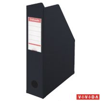 Zakladač, PVC/kartón, 70 mm, skladateľný, ESSELTE, Vivida čierny