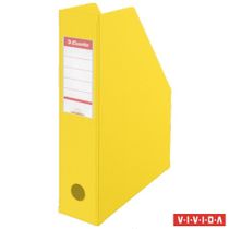 Zakladač, PVC/kartón, 70 mm, skladateľný, ESSELTE, Vivida žltý