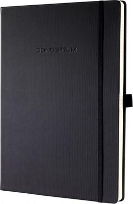 Zápisník CONCEPTUM A4+, linajkový čierny