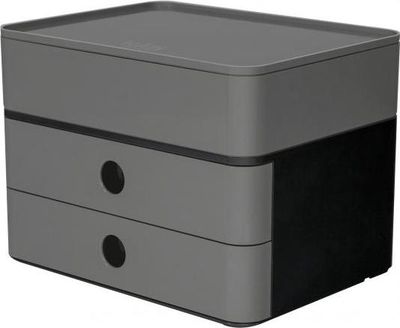 Zásuvkový box ALLISON sivý