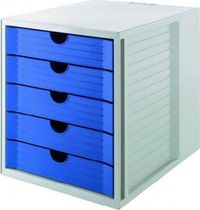 Zásuvkový box System KARMA eko-modrý