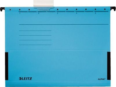 Závesný obal Leitz ALPHA s bočnicami modrý