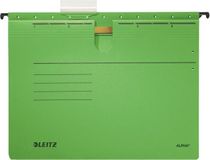 Závesný obal Leitz ALPHA s rýchloviazačom zelený