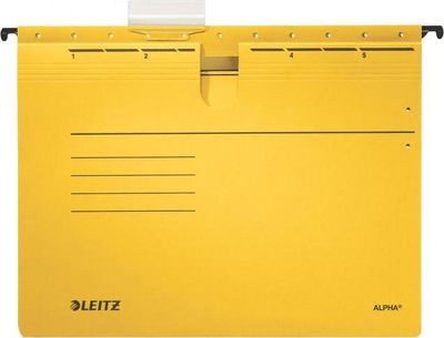 Závesný obal Leitz ALPHA s rýchloviazačom žltý