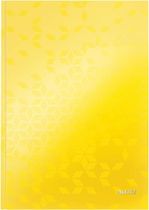 Záznamová kniha Leitz WOW A4 80 listov linajková žltá