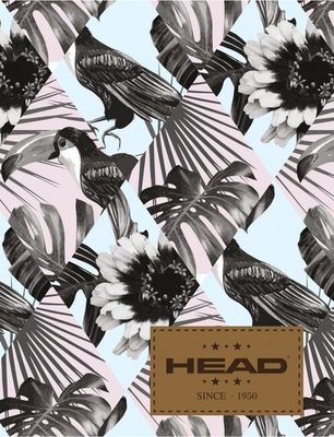 Zošit A5 HEAD Birds, HD-175, 60 listov, štvorčekový (5x5mm), 565