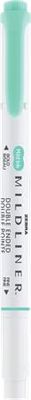 Zvýrazňovač, 1,0/3,5 mm, obojstranný, ZEBRA "Mildliner Fluorescent", tyrkysová