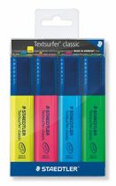 Zvýrazňovač, sada, 1-5 mm, STAEDTLER "Textsurfer Classic", 4 rôzne farby