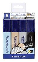 Zvýrazňovač, sada, 1-5 mm, STAEDTLER, "Textsurfer Classic Pastel", 4 rôzne farby